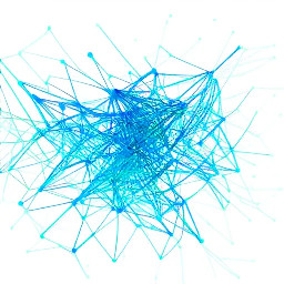 network made by hand, one object, one color, white background