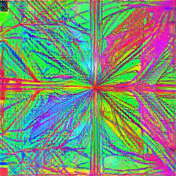 network made by hand, one object, one color