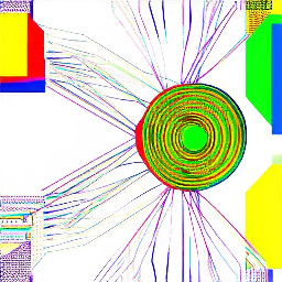 network made by hand, one object