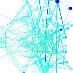 network made by hand, one object, one color